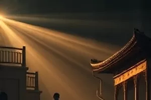 《南风照相馆》老式胶片相机与木质柜台的横版画面